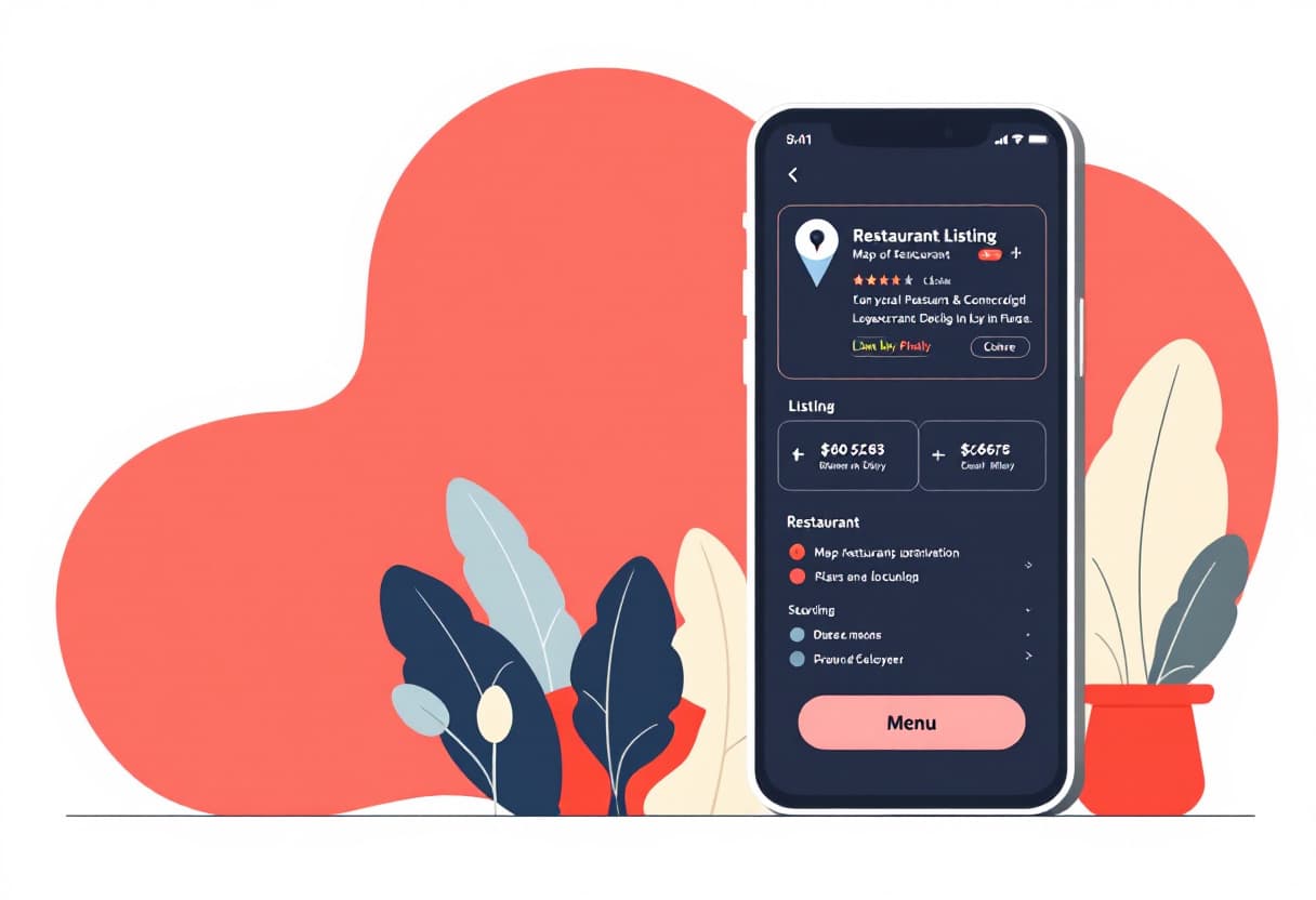 Perfil de empresa de un restaurante en Google con enlace a la carta